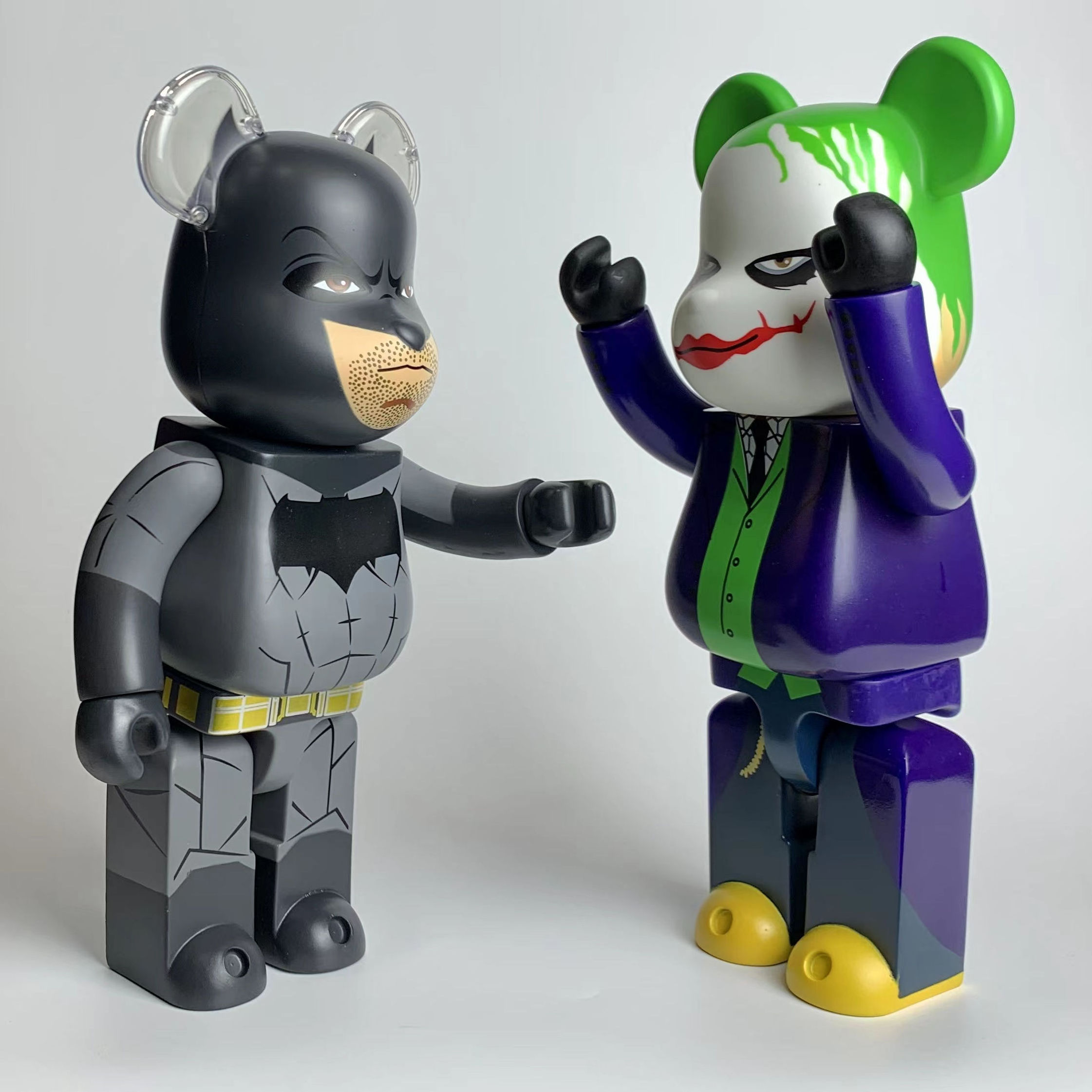 2 Colour 28cm 400% Tide Brand Bearbrick Bat and the Joker Violent PVC Vinyl Action Figure With Boxed