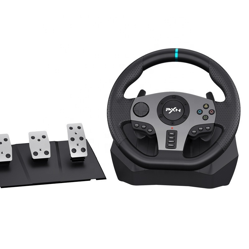 PXN V9 Gaming Racing Steering Wheel 900 Degree Steering Wheel With Pedal And Gear Stick For P3 P4 XB One Switch PC Joystick