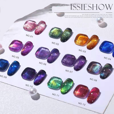 2022 Hot Sale 15 ML Nail Extension Gel 9 Colors Ice Crystal Cat Eye Gel Nail Glue UV Phototherapy Nails Arts Glitter Solid Color