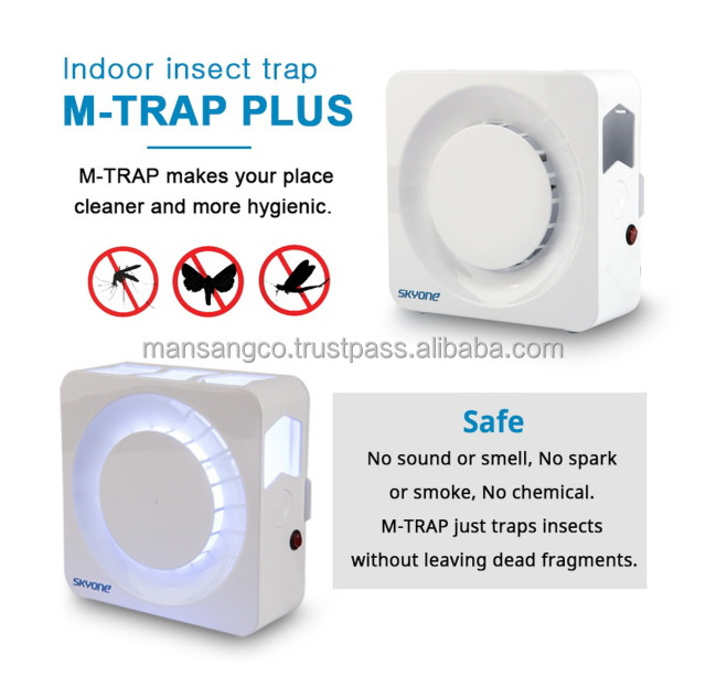 M-TRAP , Black  Quito insect glue paper trap with lamp Combination of wavelength and natural attractant to capture insects