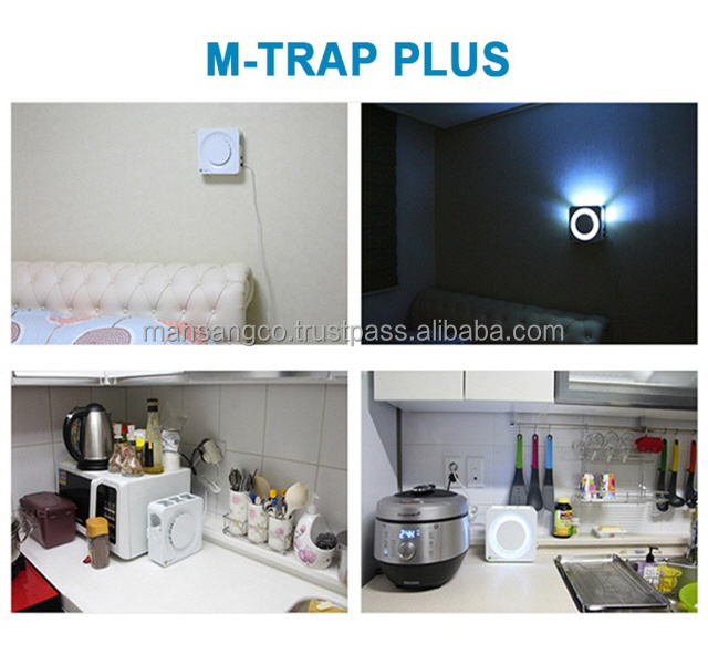 M-TRAP , Black  Quito insect glue paper trap with lamp Combination of wavelength and natural attractant to capture insects