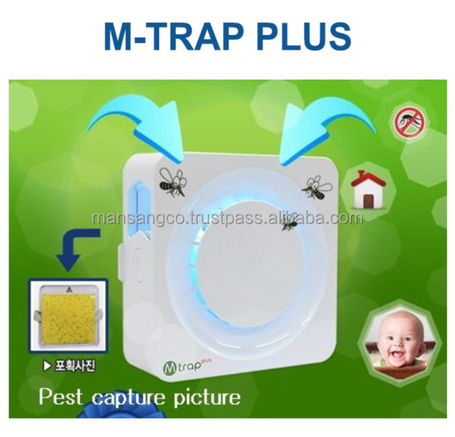 M-TRAP , Black  Quito insect glue paper trap with lamp Combination of wavelength and natural attractant to capture insects