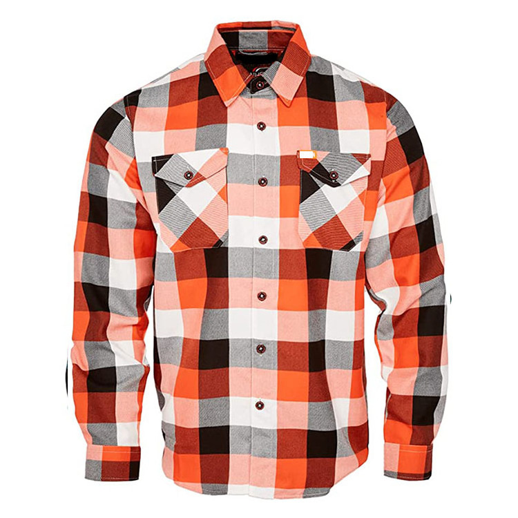 Men's Brand Button Down Checked Flannel Shirts