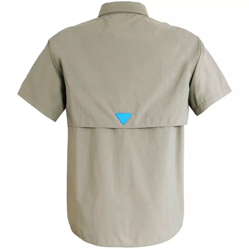 Factory Custom High Quality Blank Functional Quick Dry Polyester And Nylon Shirt  UV Fishing Shirts