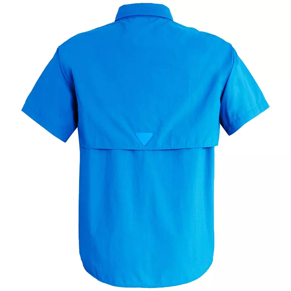 Factory Custom High Quality Blank Functional Quick Dry Polyester And Nylon Shirt  UV Fishing Shirts