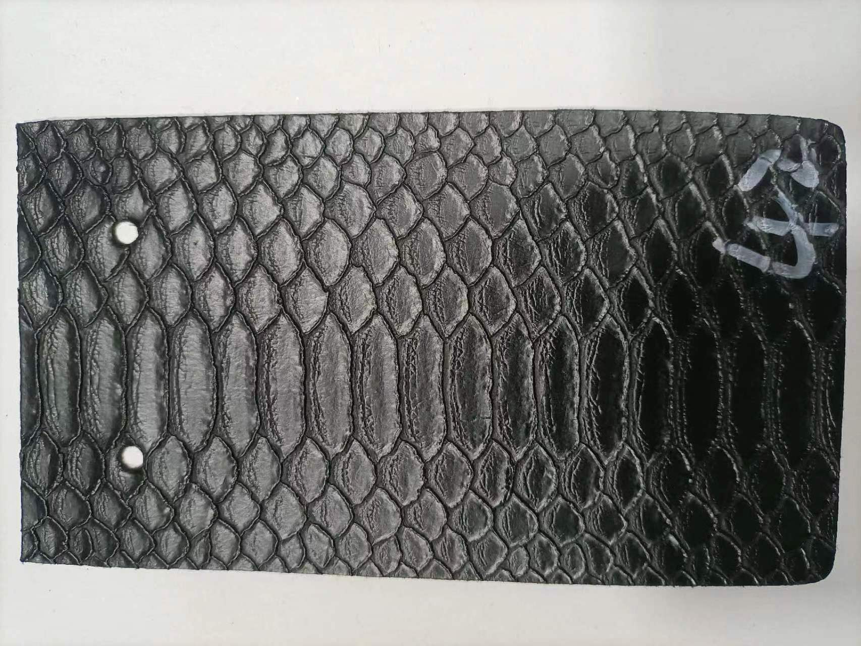 Factory Direct 1 mm Snake Skin Texture Knit PU Faux Artificial Synthetic Leather Shoe Fabric for Shoes Bag Handbag Belts Wallet