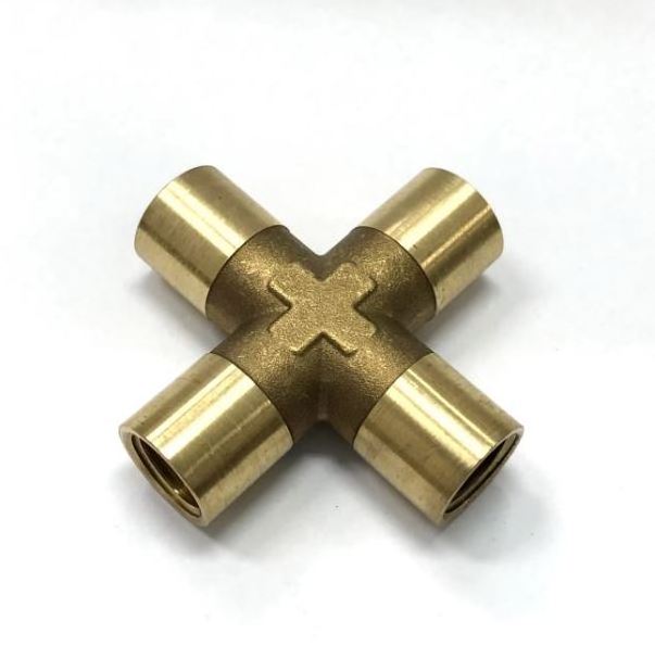 Brass pneumatic pipe joint