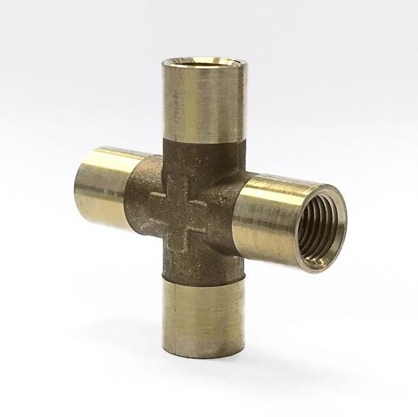 Brass pneumatic pipe joint