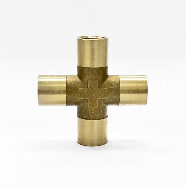 Brass pneumatic pipe joint