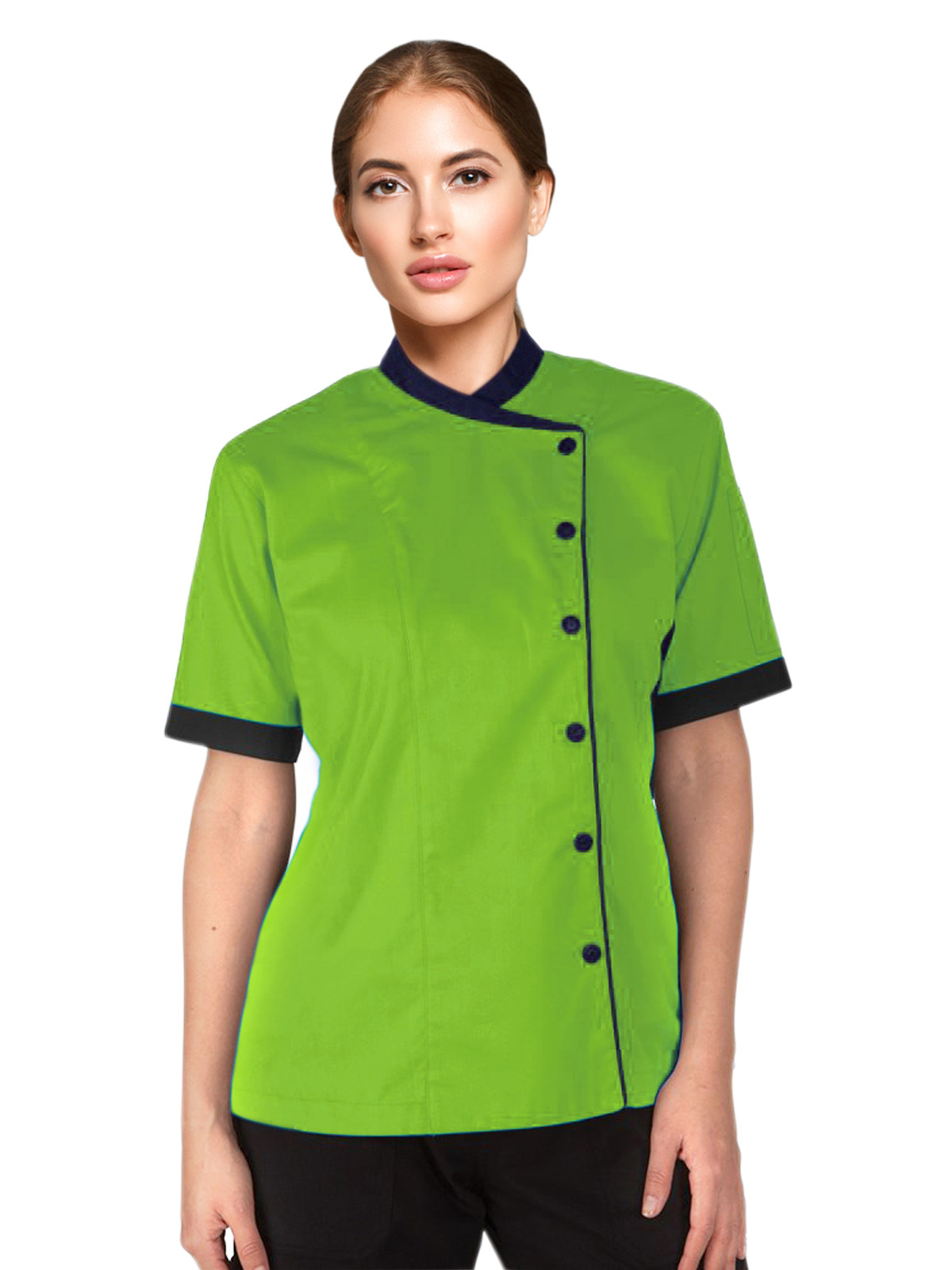 uniforms for chef Wholesale Custom Summer Hotel Uniforms Black Short Sleeve Chef Jacket Quantity cotton kitchen apron