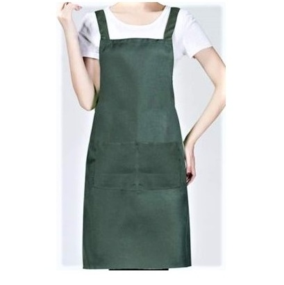 Wholesale chef uniform kitchen Custom Logo Plain Black Cotton Polyester Waterproof Chef aprons kitchen cooking best quality