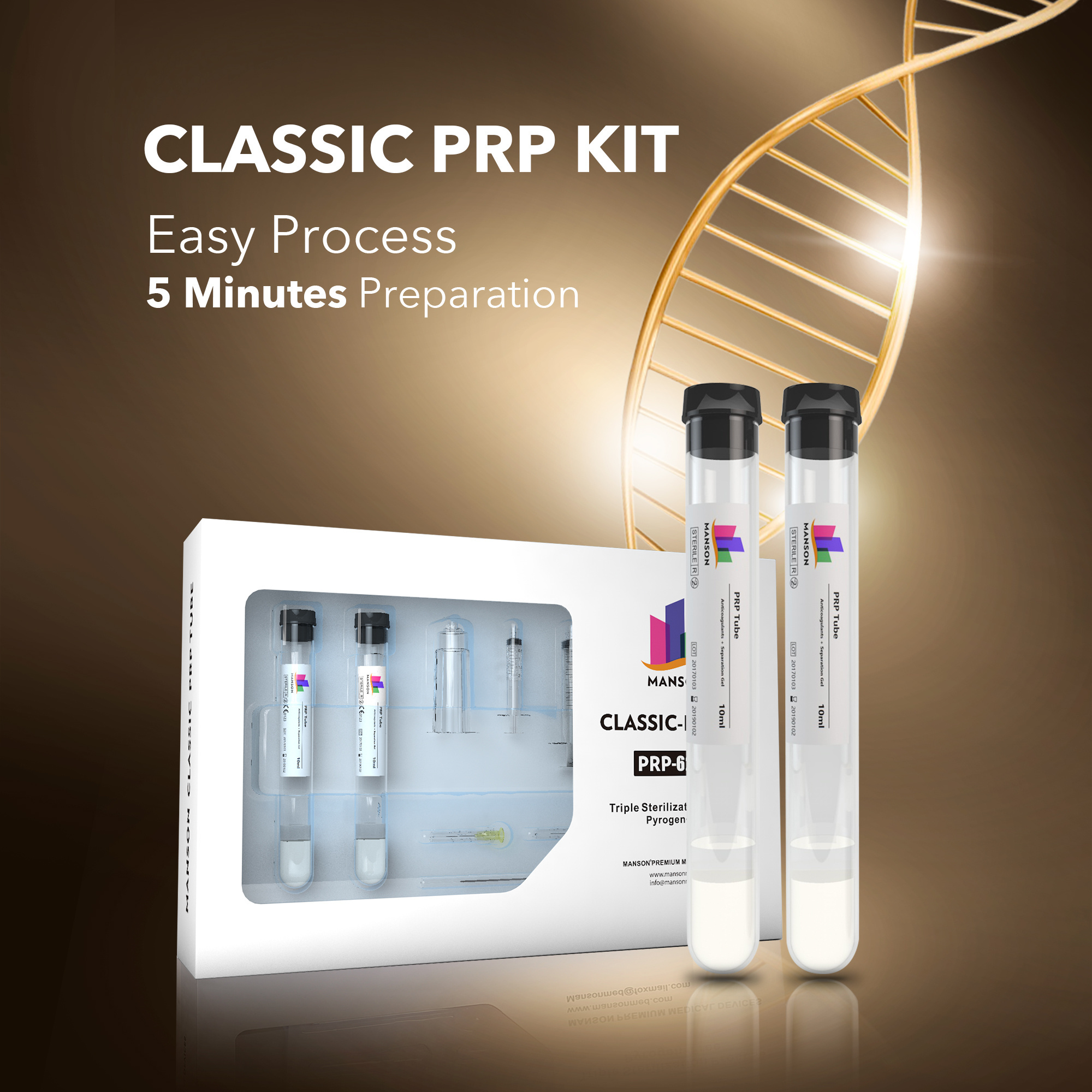 Hot Sale Platelet Rich Plasma Sterile PRP Kit for PRP Treatment