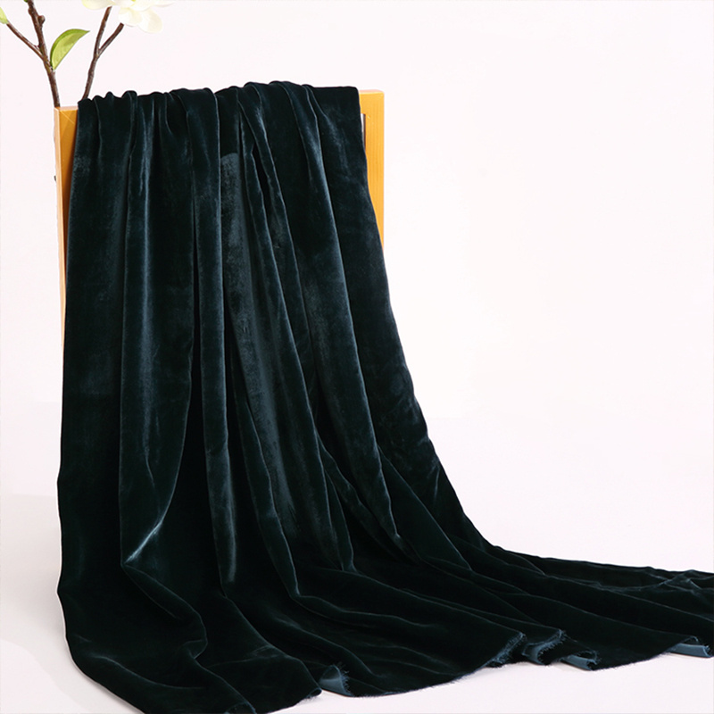 Eco Friendly Silk Velvet Fabric  20%silk 80% rayon viscose velvet Silk Fabrics for garments and home textiles