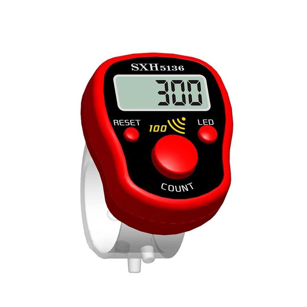 Portable Electronic Digital Counter Mini LCD Hand Held Finger Ring Tally Counter Stitch Marker Plastic Row Counter