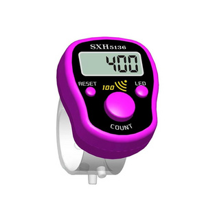 Portable Electronic Digital Counter Mini LCD Hand Held Finger Ring Tally Counter Stitch Marker Plastic Row Counter