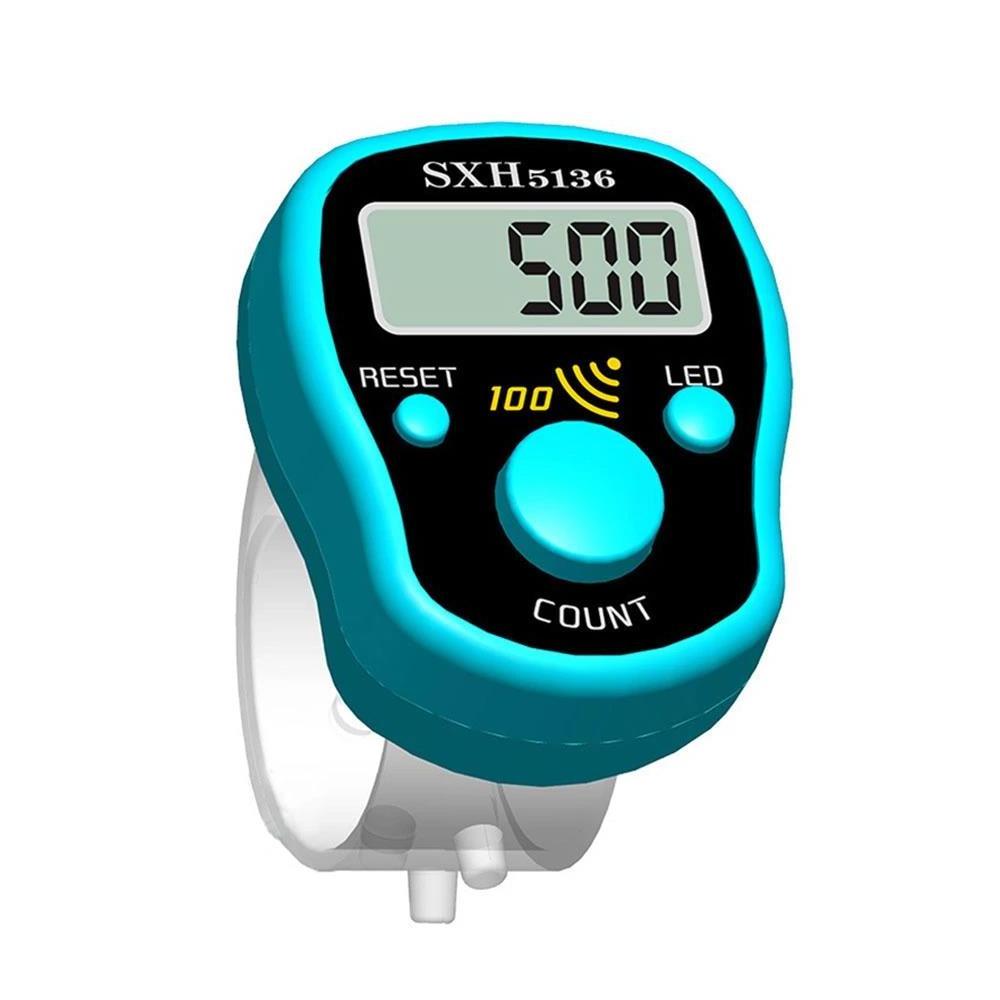 Mini Stitch Marker and Row Finger Counter LCD Electronic Digital Tally Counter For Pray Tool Finger Ramadan