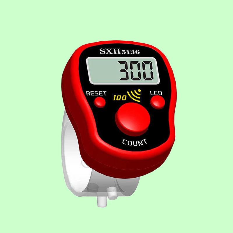 Zikr counter Mini Finger Counter LCD Electric Digital Display with Light Tally Counter Stitch Marker