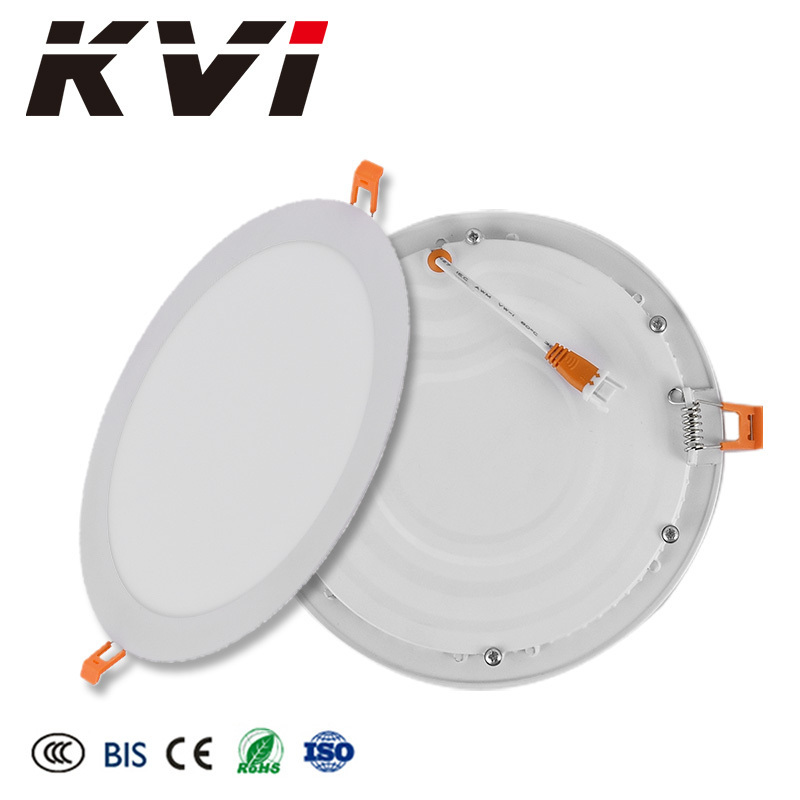 Led down light 3w 6w 9w 12w 18w 24w waterproof IP44 flat led panel lamp recessed round ultra thin slim led ceiling panel light