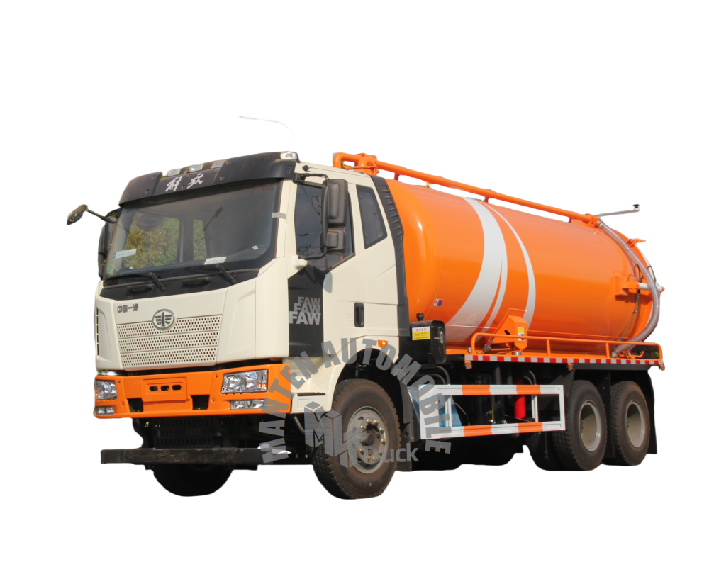 high quality and low price truck 6*4 faw left or right hand drive type truck Vacuum Septic Cleaning Fecal Sewage Suction Truck