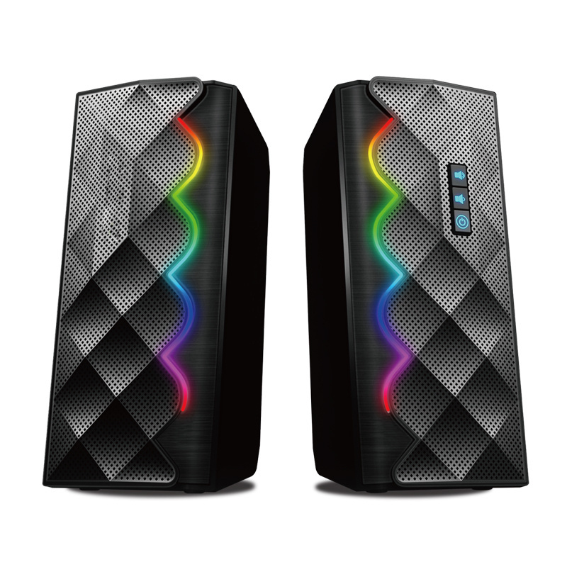 Hot Selling High Quality Bt Wireless USB Gaming Pc Laptop Speaker With Led RGB Light