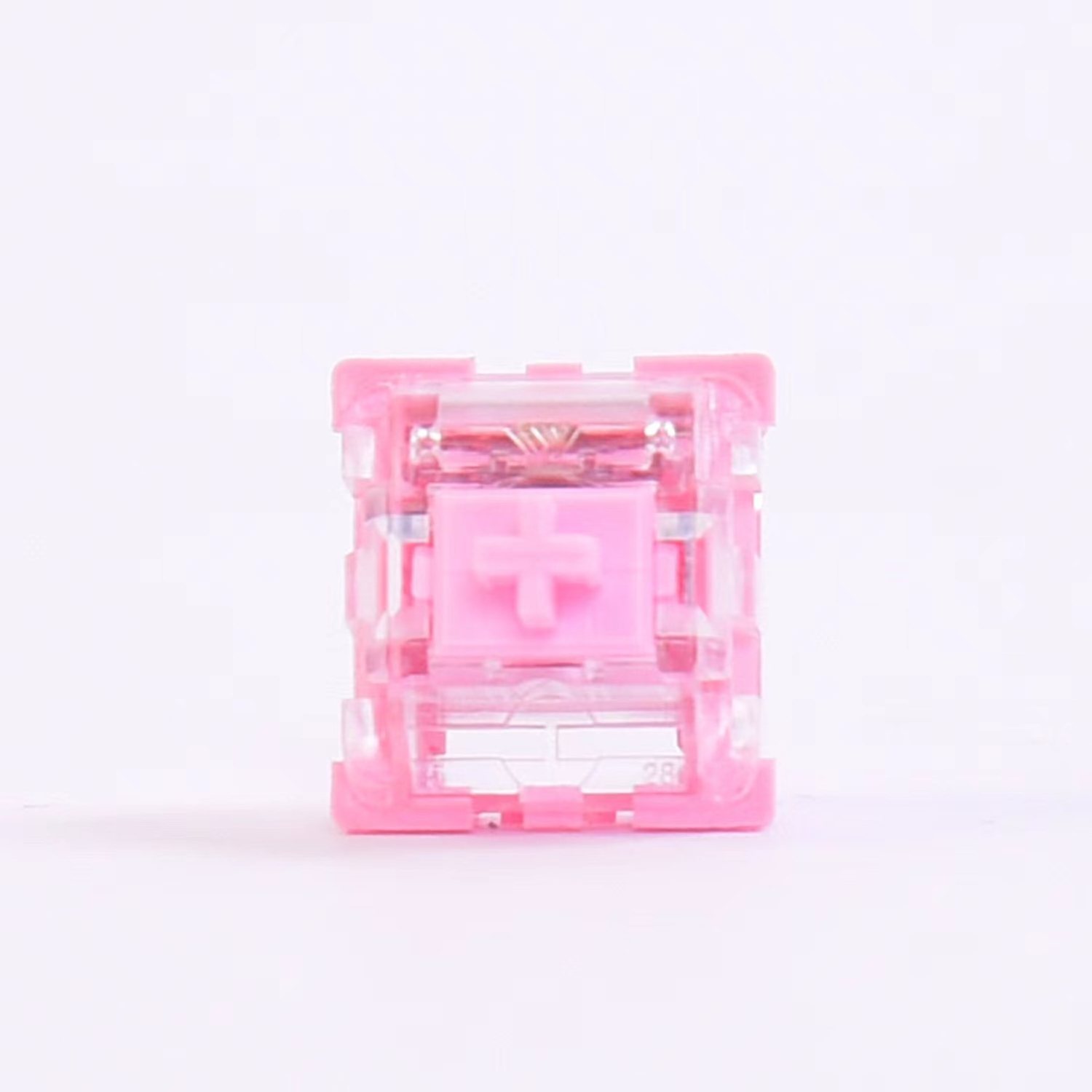 KTT Rose Switch for Mechanical Keyboard Content Liner POM Axis 43g Trigger RGB Transparent Customize