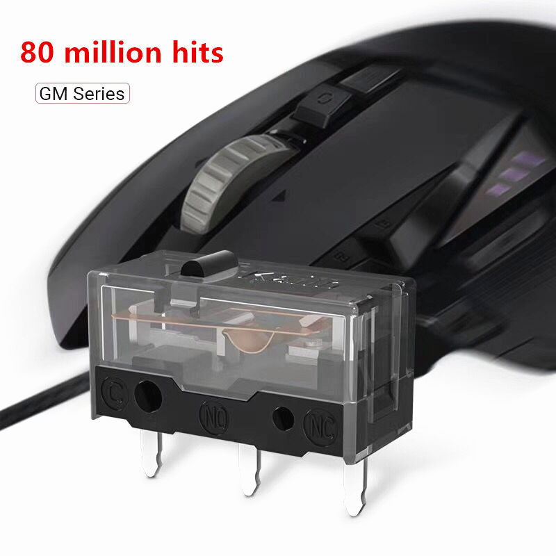 Original Kailh GM8.0 Black 80M Life Gaming Mouse Micro Click Switch