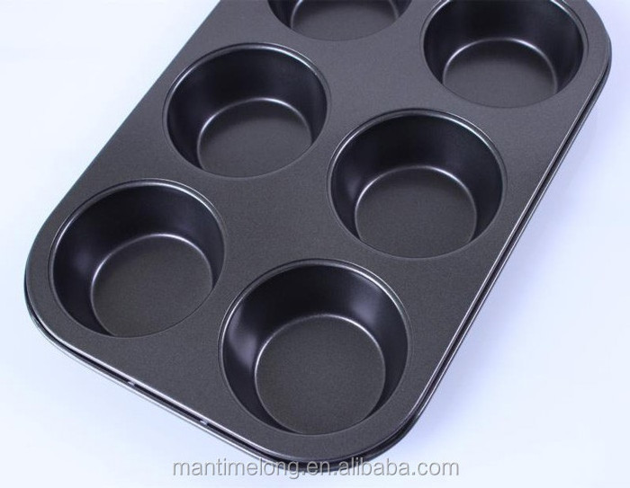 6-Cup Cake Pan Nonstick Bakeware Mini Muffin Pan Cake Molds Cake Decorating Tools