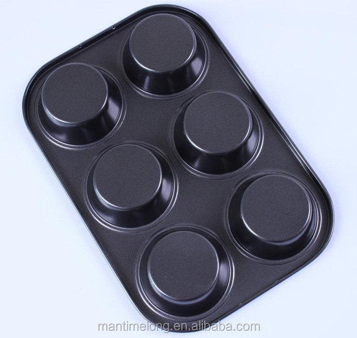 6-Cup Cake Pan Nonstick Bakeware Mini Muffin Pan Cake Molds Cake Decorating Tools