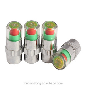 4pcs/set tire cap pressure tire valve cap with pressure indicator tire pressure indicator cap