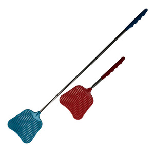 Plastic Telescopic Portable Fly Swatter Manual Flyswatter With Extendable Stainless Steel Pole