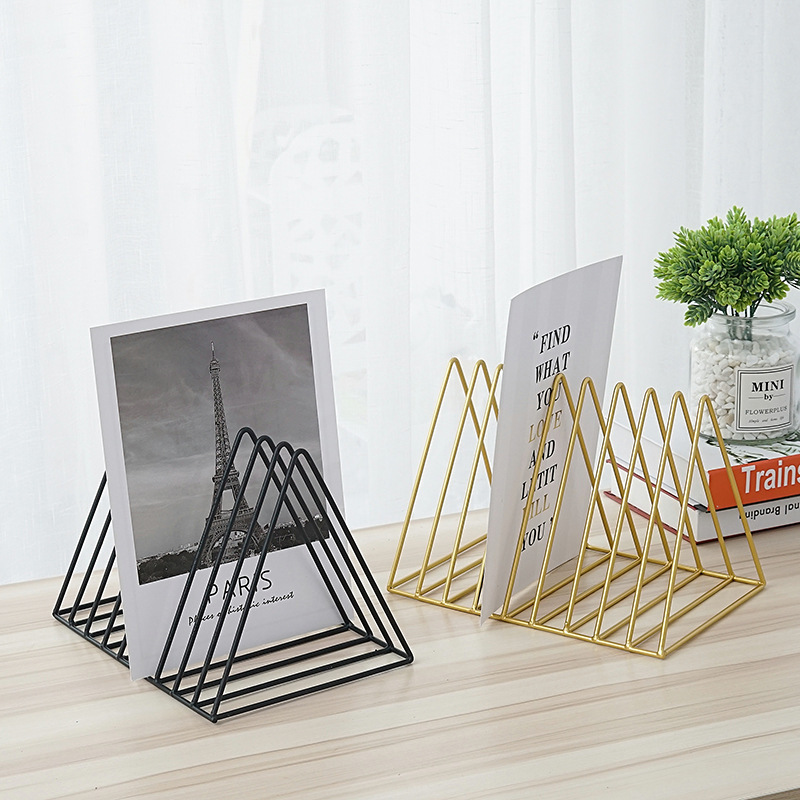 Triangle Book Shelf Document rack Magazine Holder