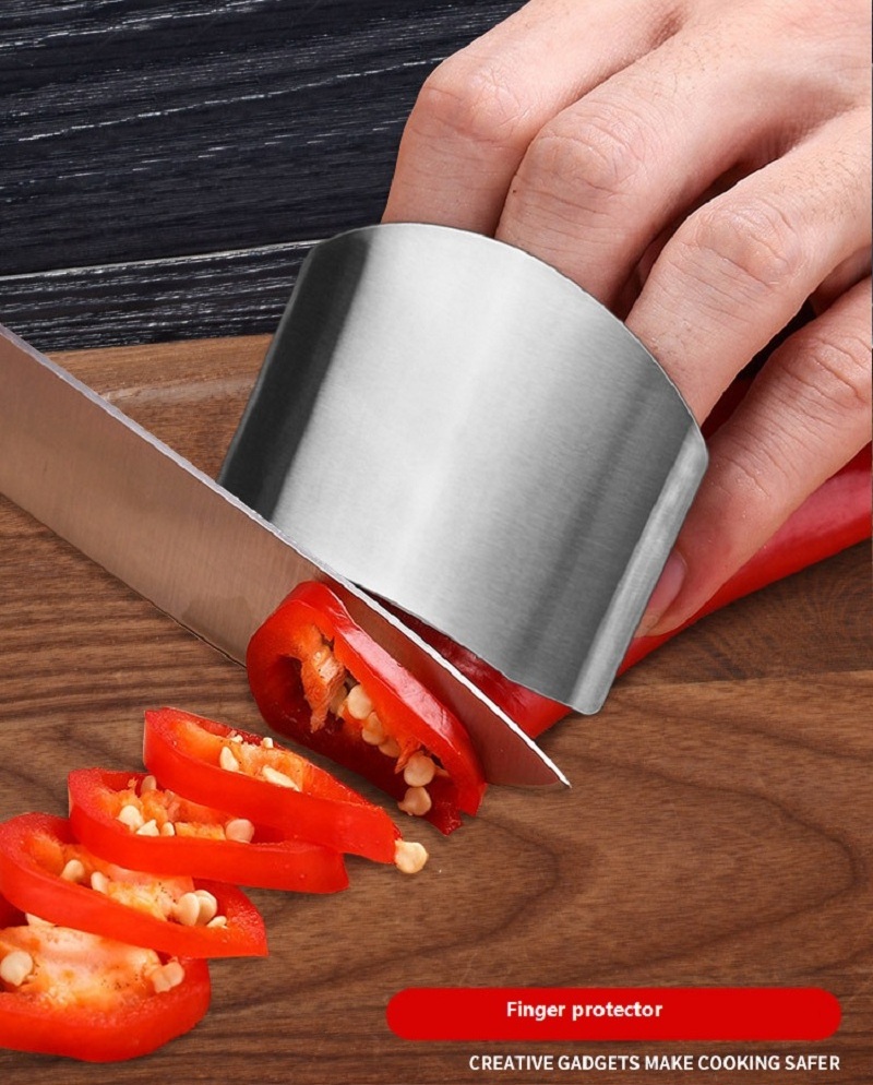 Kitchen Finger Guard Protect Finger Hand Not To Hurt Cut Stainless Steel Hand Protector Knife Cutting Finger Protection Tools