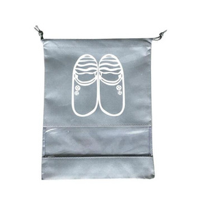 non-woven travel bag pouch waterproof storage shoe bag portable tote drawstring bag organizer