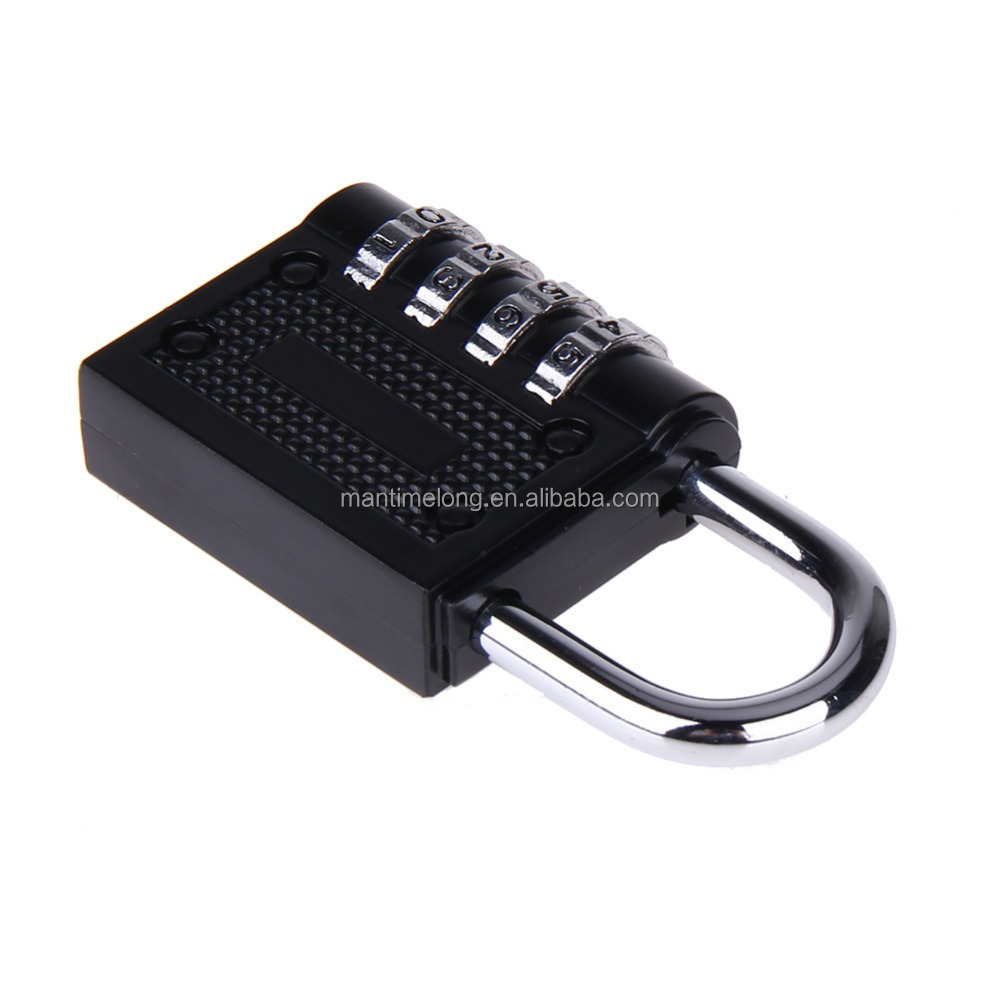 4 Digit Combination Password Lock Zinc Alloy Security Lock Suitcase Luggage Code Lock Cupboard Cabinet Locker Padlock