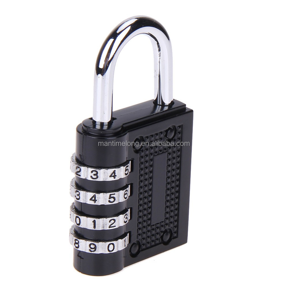 4 Digit Combination Password Lock Zinc Alloy Security Lock Suitcase Luggage Code Lock Cupboard Cabinet Locker Padlock