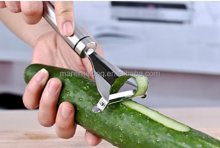 Fruit Vegetable Potato Peeler Stainless Steel Knife Slicer Easy Peel Blade Tool For Kitchen