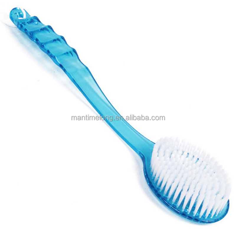 long handle plastic bath body brush massage shower brush