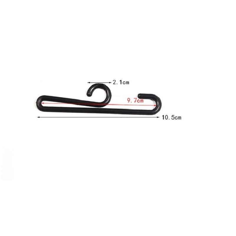 black plastic socks hanger loop hook