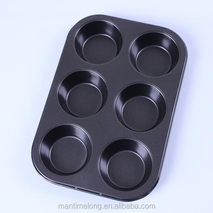 6-Cup Cake Pan Nonstick Bakeware Mini Muffin Pan Cake Molds Cake Decorating Tools