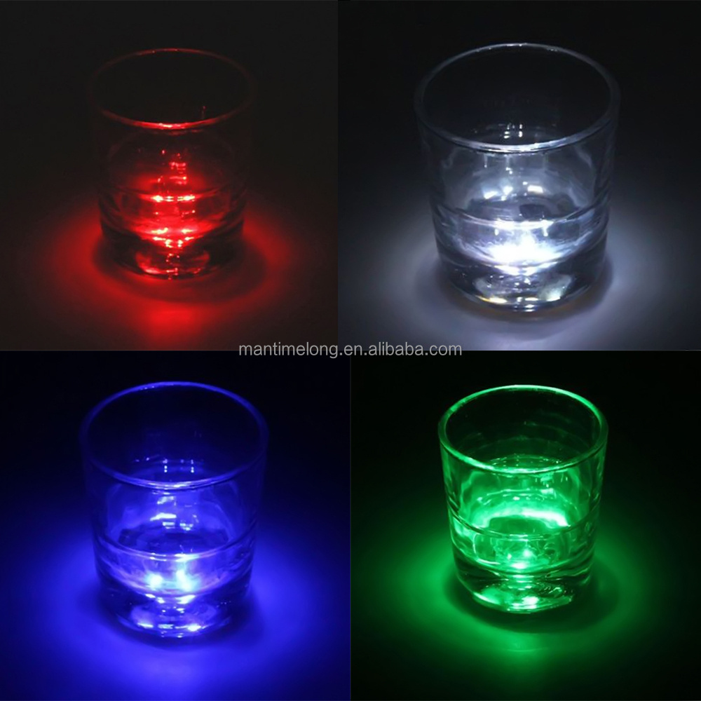 luminous bottle stickers LED coaster flashing light bulb bottle cup mat for club bar home party