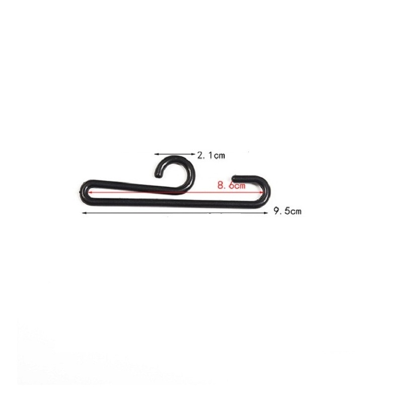 black plastic socks hanger loop hook