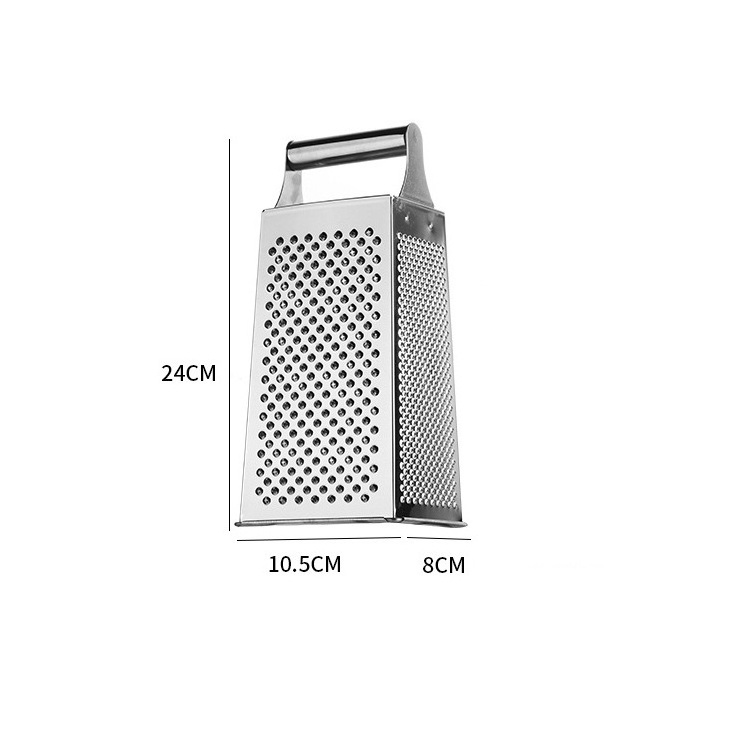 kitchen stainless steel manual four sides grater for fruit and vegetable carrot potato