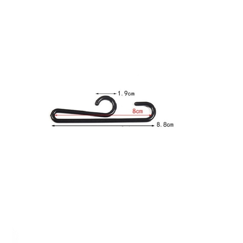 black plastic socks hanger loop hook