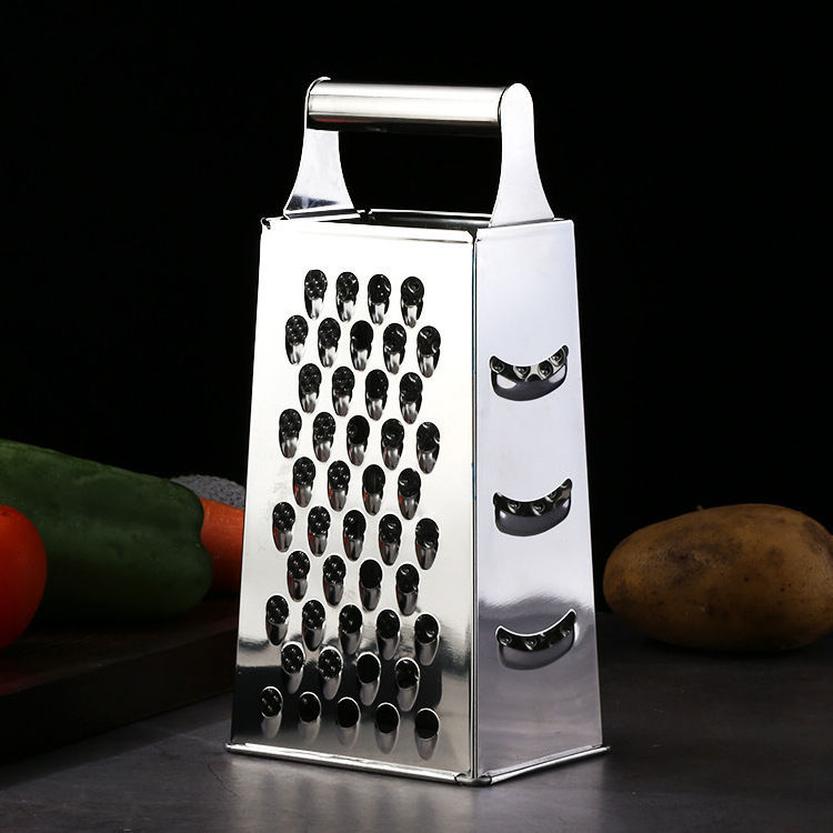 kitchen stainless steel manual four sides grater for fruit and vegetable carrot potato