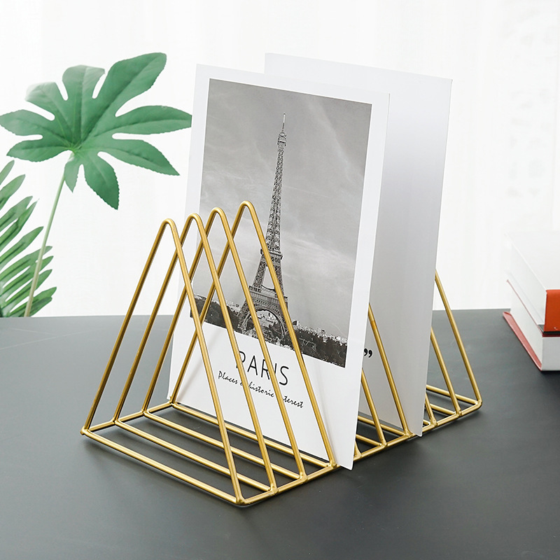 Triangle Book Shelf Document rack Magazine Holder