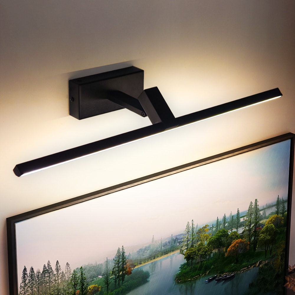 Black Bathroom Lamp Vanity Modern Pictures Light Adjustable Iron Art Painting Lights Wall Mounted Hotel Wall Lights