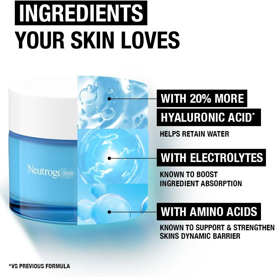 2024 48g Neutroge Hydro Boost Water Gel Hydro Boost Gel Cream Extra-Day Fragrance Free Hyaluronic Acid For Smooth