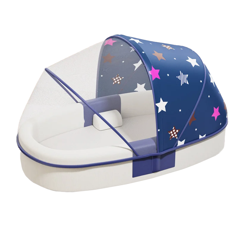 TIKTOK Amazon Hot sales Baby Products New Design Newborn With Toys Handle Removable And Washable Portable Newborn Bed Baby Crib