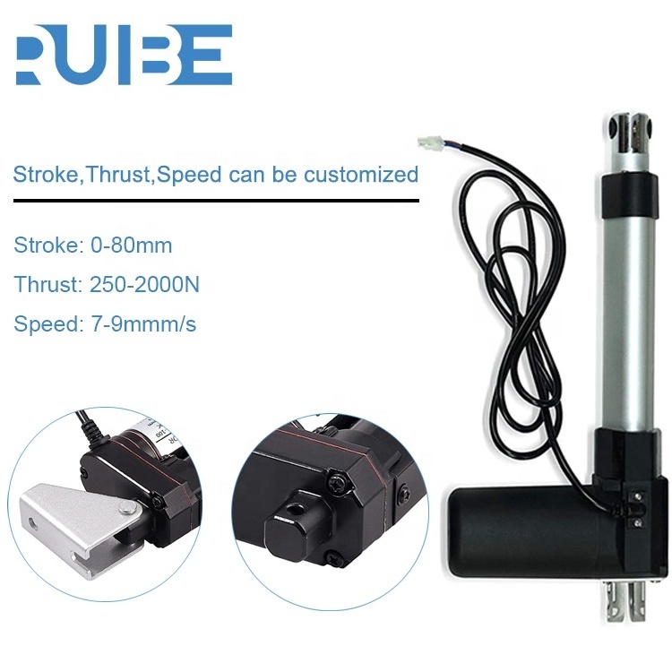 Heavy Duty 12v 24V 1.5 kw Stpper Manual Electric Waterproof Linear Actuator