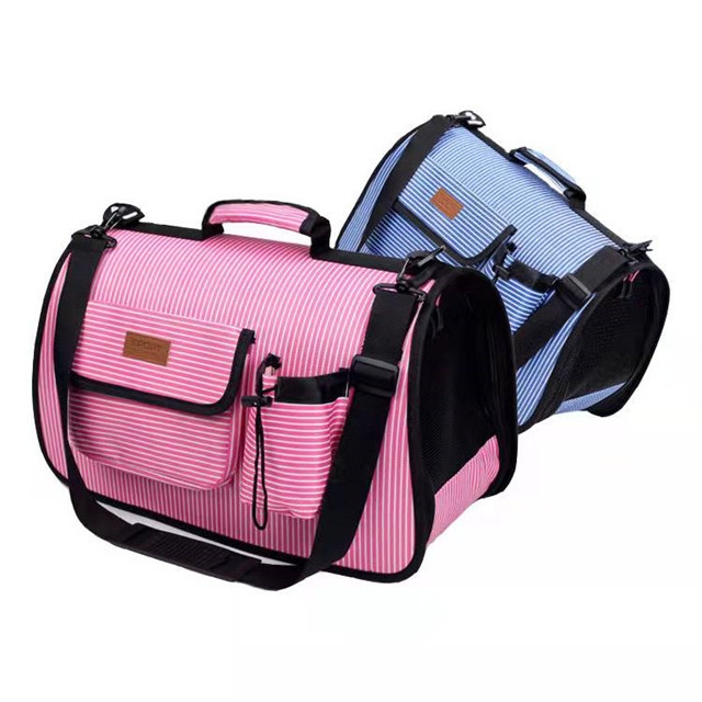 Pet Cage with Locking Safety Zipper, Waterproof  Portable Folding Pet Bag, Travel Carrier cats Dogs Bag